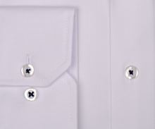 Koszula Eterna Modern Fit Fine Oxford - biała z delikatną strukturą i plisą wewnętrzną