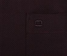 Koszula Olymp Comfort Fit – ciemnoczerwona z wyszytym wzorem - extra długi rękaw (2)