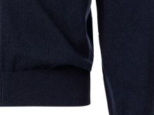 Bawełniany sweter na zamek z krótką stójką Casa Moda - ciemnoniebieski (3)