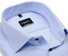 Koszula Venti Modern Fit – w wyszyte jasnoniebieskie prążki z wewnętrzną stójką