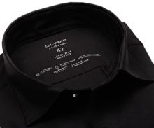 Koszula Olymp Level Five 24/Seven – czarna elastyczna - extra długi rękaw