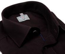 Koszula Marvelis Comfort Fit – ciemna czerwono-niebieska z wyszytym wzorem