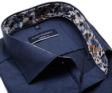 Koszula Casa Moda Comfort Fit Premium – stalowo niebieska z designerską stójką wewnętrzną