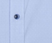 Koszula Olymp Level Five – jasnoniebieska z wyszytym wzorem - krótki rękaw
