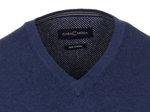 Bawełniany sweter Casa Moda – niebieski