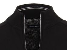Bawełniany rozpinany sweter Casa Moda - czarny