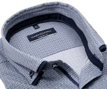 Koszula Casa Moda Comfort Fit Premium – w niebieskie prostokąciki i z podwójnym kołnierzem