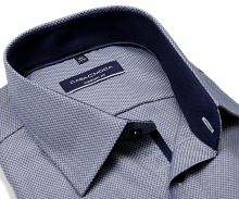 Koszula Casa Moda Comfort Fit Premium – z granatowym wzorem, wewnętrzną stójką i mankietem