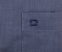 Koszula Olymp Modern Fit – ciemnoniebieska z delikatnymi białymi liniami - extra długi rękaw