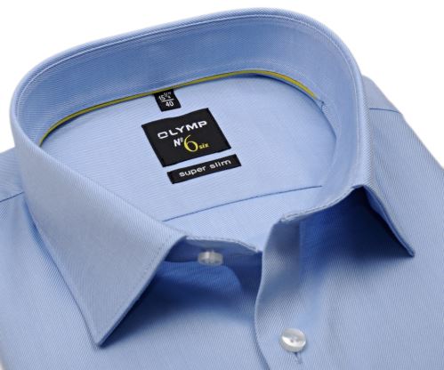 Koszula Olymp Super Slim Twill – luksusowa, nieprześwitująca jasnoniebieska