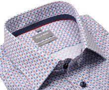 Koszula Olymp Comfort Fit – z niebiesko-czerwonymi kwadracikami