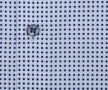 Koszula Olymp Level Five – jasnoniebieska w granatowe kwadraciki - krótki rękaw