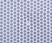 Koszula Marvelis Comfort Fit - w niebieskie kropki i kółka - krótki rękaw