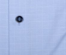 Koszula Marvelis Modern Fit Jersey – elastyczna jasnoniebieska w białą kratę