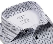Koszula Marvelis Modern Fit Jersey – elastyczna w granatowe pierścienie