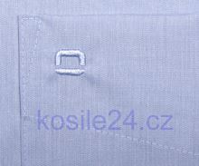 Koszula Olymp Modern Fit Chambray - jasnoniebieska - krótki rękaw