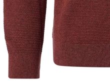 Bawełniany sweter Casa Moda - pomarańczowo-czerwony - okrągły dekolt (4)