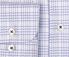 Koszula Eterna 1863 Comfort Fit Two Ply - luksusowa w niebieską kratę