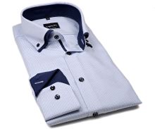 Koszula Venti Modern Fit – luksusowa w jasnoniebieski wzór z podwójnym kołnierzem (1)