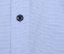 Koszula Marvelis Body Fit – bladoniebieska z granatową wewnętrzną stójką - krótki rękaw