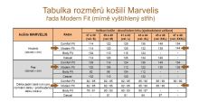 Koszula Marvelis Modern Fit - z beżowo-niebieskimi ornamentami - extra długi rękaw