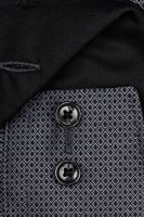 Koszula Olymp Modern Fit – czarno-biała z wplecionym wzorem