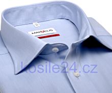 Koszula Marvelis Comfort Fit Chambray – jasnoniebieska z krótkim rękawem