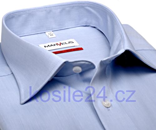 Koszula Marvelis Comfort Fit Chambray – błękitna – extra długi rękaw