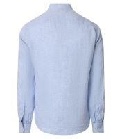 Koszula Casa Moda Casual Fit – jasnoniebieska lniana z krótką stójką (3)