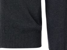Bawełniany sweter na zamek z krótką stójką Casa Moda - antracytowy (3)