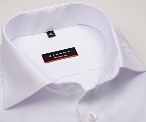 Koszula Eterna Modern Fit Twill Cover - biała luksusowa i nieprześwitująca