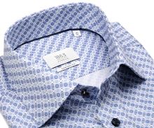 Koszula Eterna 1863 Comfort Fit Two Ply - luksusowa z niebieskim wzorem