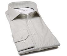 Koszula Venti Modern Fit Jersey Flex – luksusowa z brązowym wzorem (1)