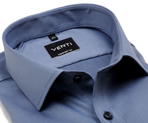 Koszula Venti Comfort Fit Twill - luksusowa metalicznie niebieska