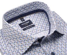 Koszula Olymp Modern Fit – z niebiesko-beżowymi kwadracikami
