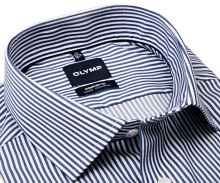 Koszula Olymp Comfort Fit Twill – o delikatnej fakturze w ciemnoniebieskie paski
