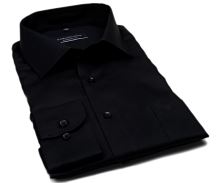 Koszula Casa Moda Comfort Fit Twill - luksusowa czarna - extra długi rękaw