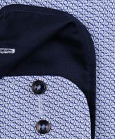 Koszula Casa Moda Modern Fit – w niebieskie pierścienie, z wewnętrzną stójką i mankietem