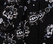 Koszula Marvelis Comfort Fit – designerska czarna w kwiatowy wzór