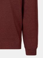 Koszulka polo Casa Moda z kołnierzykiem i długim rękawem - czerwono-pomarańczowa (3)