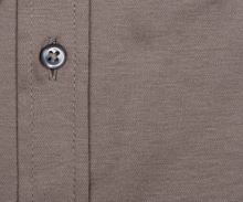 Koszula Eterna 1863 Slim Fit Jersey Soft - luksusowa stretchowa w kolorze taupe - krótki rękaw