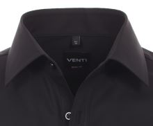Koszula Venti Body Fit – czarna - extra długi rękaw