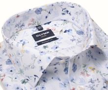 Koszula Olymp Modern Fit – designerska w wiosenne kwiaty - krótki rękaw