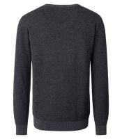 Bawełniany sweter Casa Moda - ciemnoszary - okrągły dekolt (2)