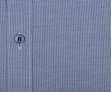 Koszula Olymp Level Five – niebieska z ciemnoniebieską wewnętrzną stójką - krótki rękaw