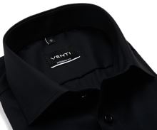 Koszula Venti Modern Fit Twill – czarna - super długi rękaw