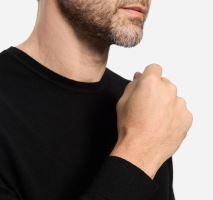Sweter Olymp z wełny Merino - dekolt okrągły - czarny (4)