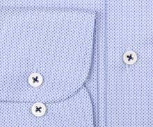 Koszula Eterna 1863 Slim Fit Two Ply - luksusowa jasnoniebieska z delikatnym wzorem