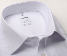 Koszula Olymp Comfort Fit Twill – biała, luksusowa i nieprześwitująca z diagonalną strukturą