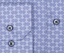 Koszula Eterna Modern Fit - z niebieskim kwadracikowym wzorem
